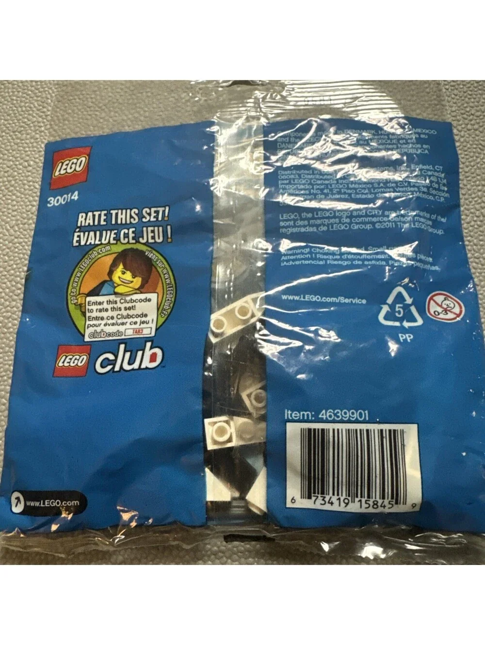 LEGO # 30014 CITY: Police Helicopter 32pc Small Polybag Retired Cop Copter 2011